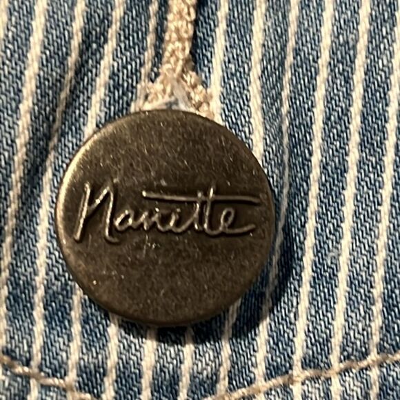 Nanette‎ Lepore Blue/White Striped Denim Jacket Size Small - Picture 7 of 12